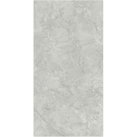 Carrelage effet Marbre Gris Mist 240x120x0,9 cm Brillant Montira - Mur intérieur (vendu par carton de 2,88 m²) - RO'MA CARRELAGE