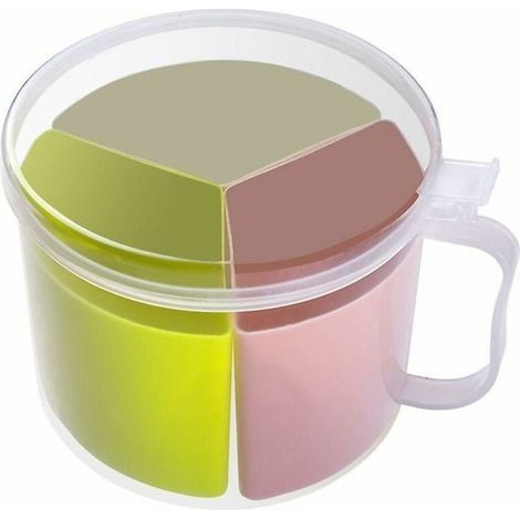 Boîte à épices 3 en 1, pot à épices avec couvercle/cuillère à épices, adapté au sel/sucre (1/4)