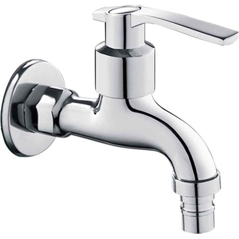 Chrome Jardin Eau Robinet Exterieur 1/2" avec Aerateur (1/5)