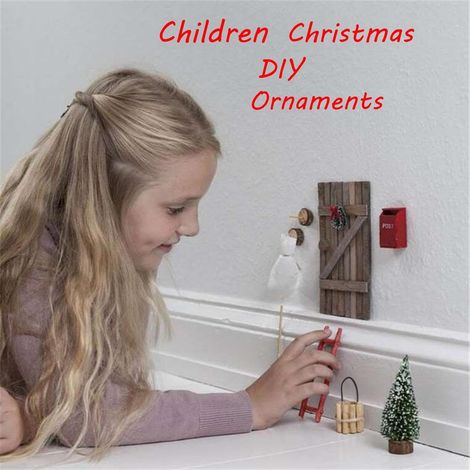 Arbre De Noël En Feutrine - DIY Pour Décoration Murale Ou Porte - 100 × 75 cm - Avec Ornements - 1 Pièce (1/5)