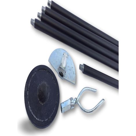 Kit combo cannes curage canalisations Ø 45 à 100 mm 2 jeux cannes Kiblok 5 accessoires - Quantité x 1 - Combo noir + vert