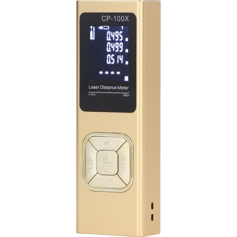 Télémètre laser numérique haute précision portable à main outil de mesure avec écran LCD rétroéclairé 100 m (1/5)