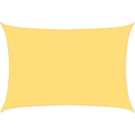 Toldo de vela beige HDPE 160 g/m² 4x5 m vidaXL