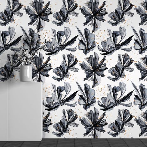 Papier peint panoramique - Motif Fleurs - 130 cm x 81 cm (1/3)