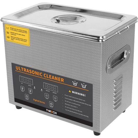 Digitales 3L Ultraschallreinigungsgerät professionelles kommerzielles Edelstahl Ultraschallreiniger Reinigung 1-30Min Timer 0-80°C 120W Heizgerät 240V/40kHZ Schmuck Brille Metallteile GRATIS Rundkorb (1/5)