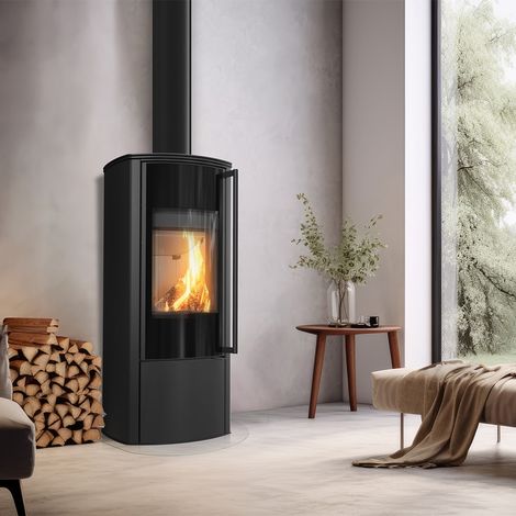 Freistehender Stahlofen KOZA KRATKI AB KRATKI ENYO R 5,5 kW Ø 100/150 (1/5)