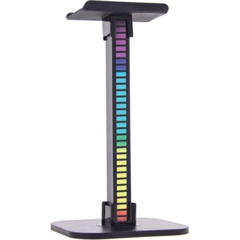 Xanlite - Support de casque avec barre lumineuse LED RVB Digital, Synchronisation sonore, rechargeable USB - BISRVBM (1/5)