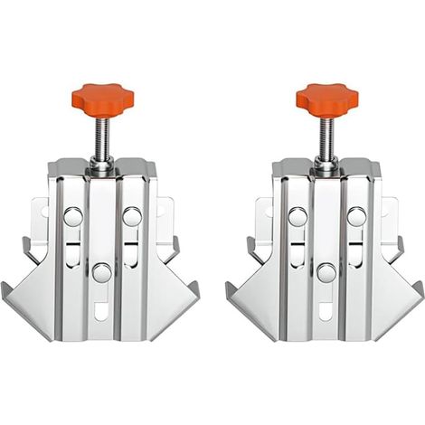 Pince à Angle Droit en Acier Inoxydable pour le Travail Du Bois, Pinces D'Angle Durables Contre la Rouille et la à 90 Degrés avec 2 Pièces Réglables et Durables (1/5)