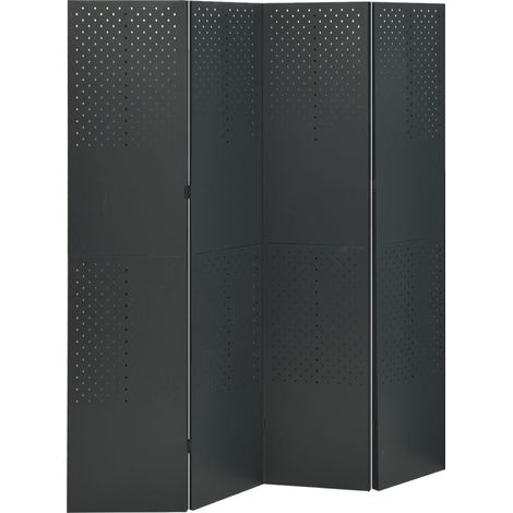 Maison Exclusive - Cloisons de séparation 4 panneaux 2 pcs Anthracite 160x180 cm (1/5)