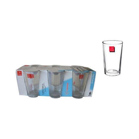 VASO DE CAÑA DE CRISTAL 6 UNIDADES