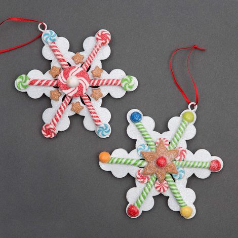 Christmas Tree Hanging Decoration 12Pcs Snowflakes (1/4)