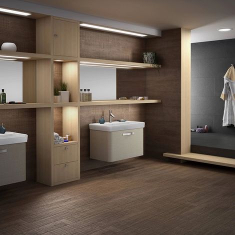 Carrelage Imitation parquet Malaga Marron mate - 15x90