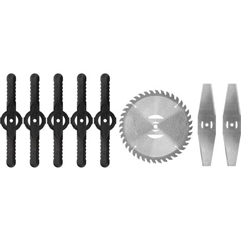 Lame de rechange pour tondeuse, têtes de lame en acier inoxydable pour débroussailleuse, lame pour coupe-bordures, lames de scie rondes / lames en métal / lames en plastique, lot de 2