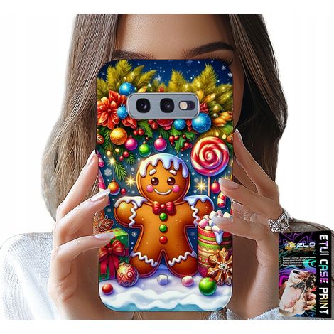 Custodia per Samsung Galaxy S10E - motivi di pan di zenzero, caramelle, Natale + lamina (1/5)