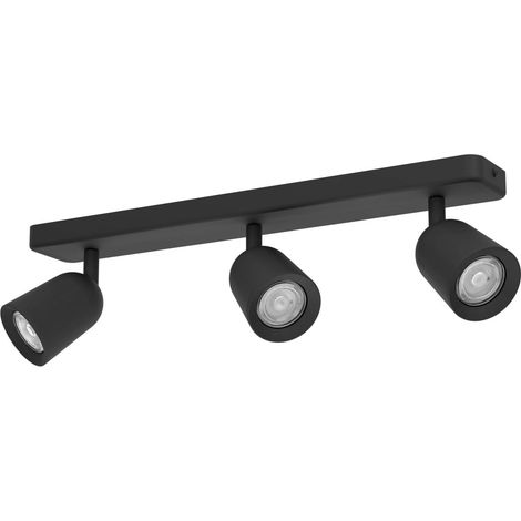 Eglo Leuchten 3er Spot Camaldoli schwarz 52 x 12 cm (1/2)