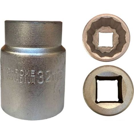 BUSSOLA BUSSOLE POLIGONALE BUSSOLOTTO CHIAVE IMPATTO 32 MM ATTACCO 3/4 (1/5)