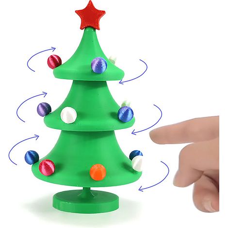 Weihnachtsgeschenk – Tanzender Weihnachtsbaum als Schreibtischdekoration, stressabbauendes Spielzeug, Weihnachtsgeschenk (1/2)