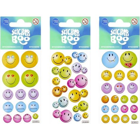 Pegatina BOO plateada Emoji 2