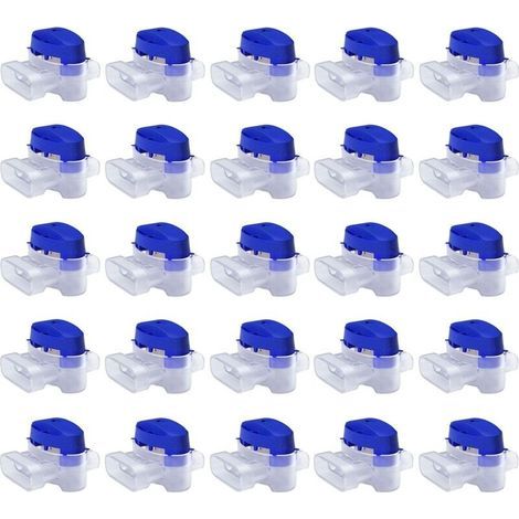 Kabelverbinder-Set für Mähroboter – 25 gelgefüllte Verbinder zur Verlängerung oder Reparatur von Niederspannungskabeln für automatische Rasenmäher – wasserdicht, sicher, kein Abisolieren erforderlich (1/5)