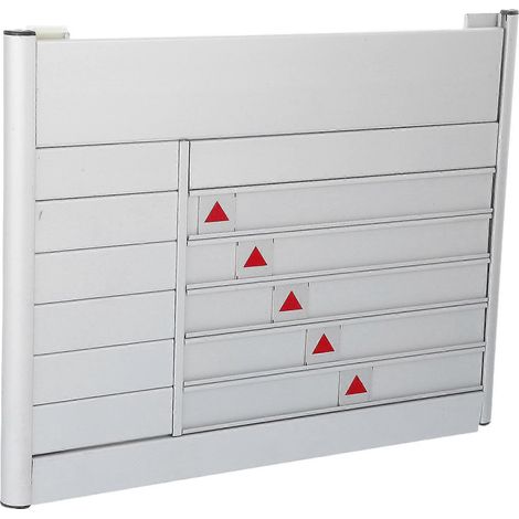 Indicateur d'état de bureau en alliage d'aluminium, avec indication du statut de service, adapté aux environnements hospitaliers. Dimensions : 35,00 x 28,00 x 1,50 cm, 1 pièce par paquet. (1/5)