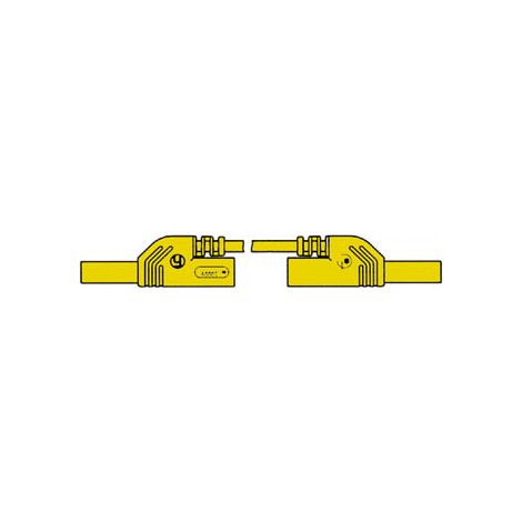 CAVO DI MISURA STAMPATO A INIEZIONE PROTETTO DA CONTATTO 4mm 25cm / GIALLO (MLB-SH/WS 25/1) (1/3)