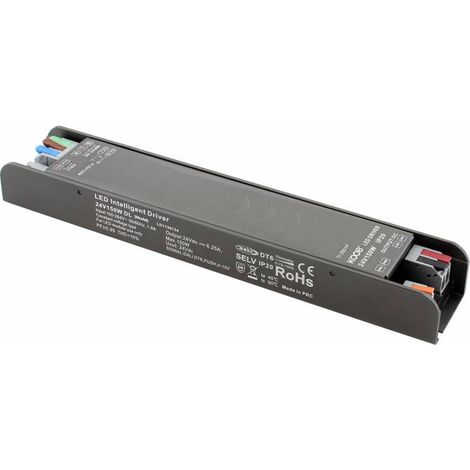 Fuente de alimentación Slim DC24V/150W/6.17A, DALI, PUSH, PWM, 0/1-10V, 6 en 1 (1/4)