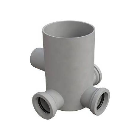 POZZETTO A PAVIMENTO CON BICCHIERE 4 VIE  MODELLO BASSO Misura: Diam. 40