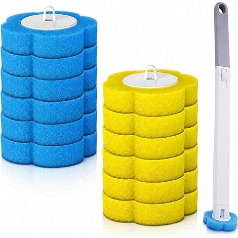 Brosse Toilettes WC, Têtes Rechange Brosses pour Toilette, Salle de Bain, WC