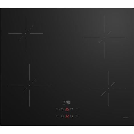 Beko – Plaque induction 4 foyers 60 cm – Commande tactile avant – Puissance 7400W – Intégrée pour cuisine moderne