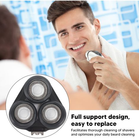 Ortviai Tête de Rasoir Électrique pour Philips Norelco S5000/SH50/S5078/S5050/S5420, Acier Inoxydable (1/4)