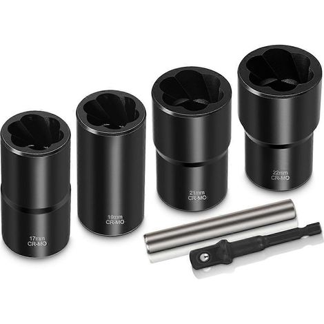 Radmuttern-Entferner, 6-teiliges Radmuttern-Ausdreher-Set, 1/2-Zoll-Antrieb (Farbfoto) (1/5)