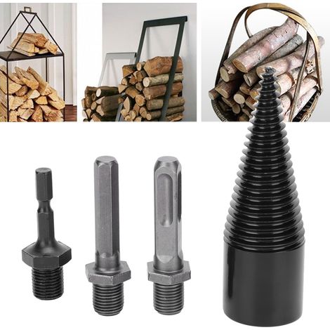Foret à fendre le bois 32MM avec embout hexagone et carré, outil d'extension pour travail du bois