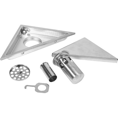 Drain - Acier Inoxydable 304 - Couverture Réglable Intégrable Carrelage - Anti-Odeur Et Anti-Rongeurs - Pour Salle De Bain Cuisine Garage Sous-Sol - 1 Pièce (1/5)