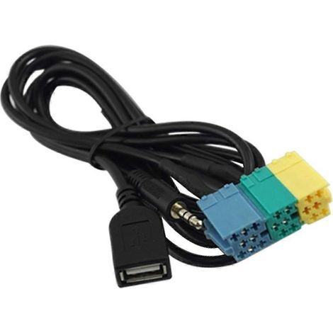 Adaptateur USB vers AUX, facile à utiliser, câble stéréo, stable et fiable, remplacement direct. (1/5)