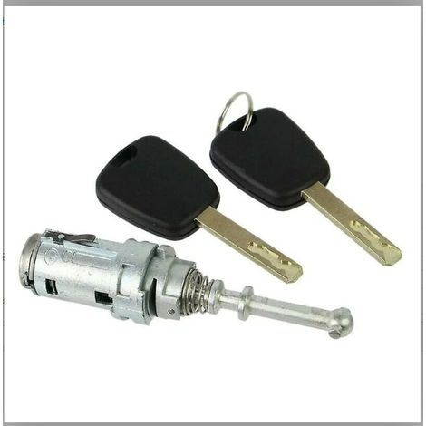 Kit Serrure Et Barillet Pour Porte Avant Gauche - Citroen C2 C3 C3 Pluriel - Métal - 2 Clés (1/5)