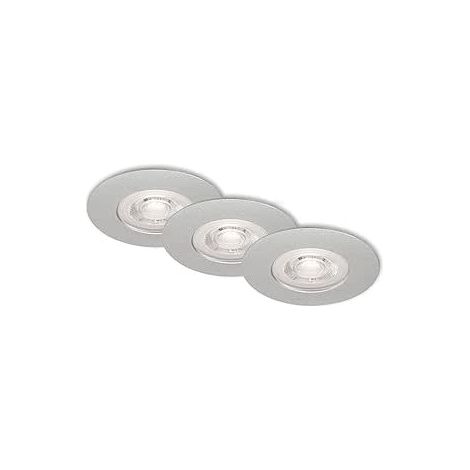 KULANA SET 3 FARETTI INCASSO D. 6,8CM/5W/460 LM CROMO