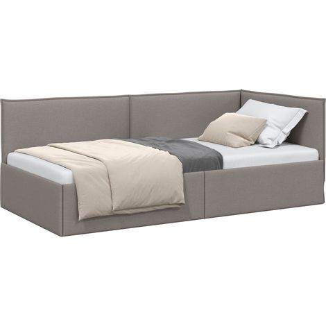 Maison Exclusive - Cornice del letto ad angolo Talpa 90 x 200 cm Tessuto (1/5)