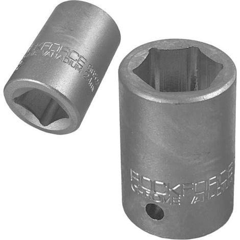 Douille 6 pans 3/4 pouce 24 mm - Acier Chrome-Vanadium CR-V - Pour Clé à Cliquet - 1 pièce