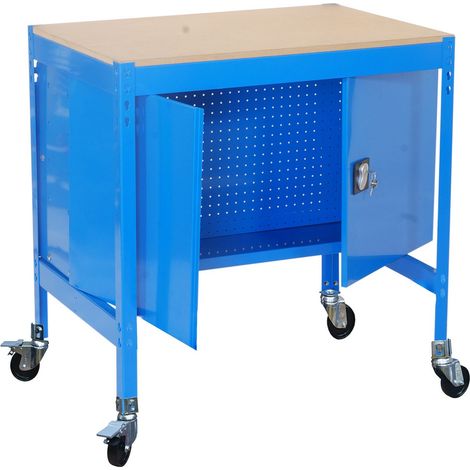 Simonrack Banc de travail mobile bleu robuste et mobile (1/2)