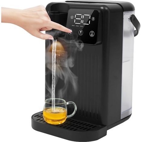 Dispensador de agua caliente instantánea de 3 litros, con filtro de agua, ideal para oficina, cocina y sala de estar. Opciones de temperatura, pantalla táctil, calentamiento en 3 segundos, de 25 a 99 