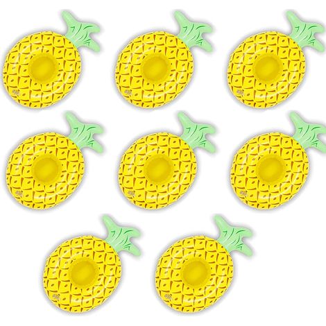 Support À Boisson Gonflable - Pour Piscine Extérieure - Flottant Stable Sur Eau - Lot De 8 (1/5)