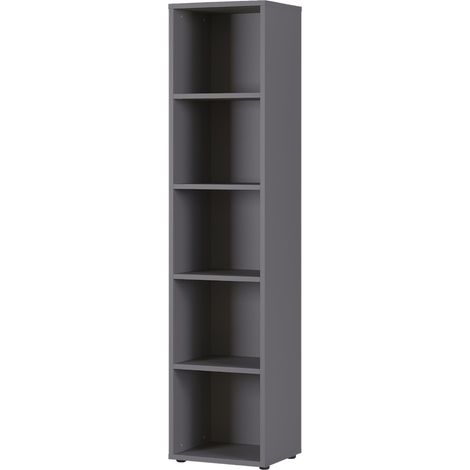 bümö Space Aktenregal schmal - 5 Ordnerhöhen Graphit (1/5)