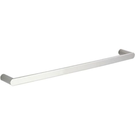 Schlichter Handtuchhalter fürs Badezimmer – poliertes Chrom, Edelstahl (SUS), ovale Form, 60 cm