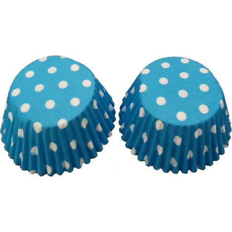 100 Mini-Muffinförmchen mit Punktmuster, Papierförmchen, ölbeständige Backförmchen (1/5)