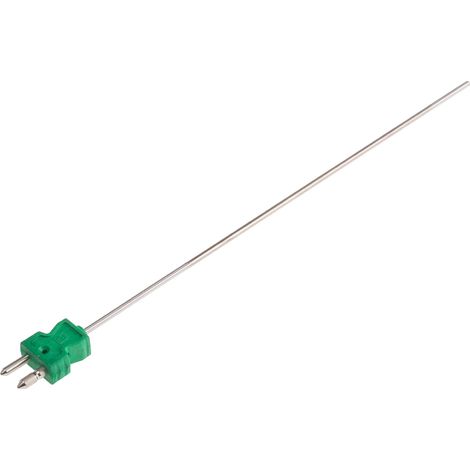 Thermocouple type K Ø 6mm, L 250mm, +1200°C max à Fiche mâle standard ( Prix pour 1 ) (1/2)