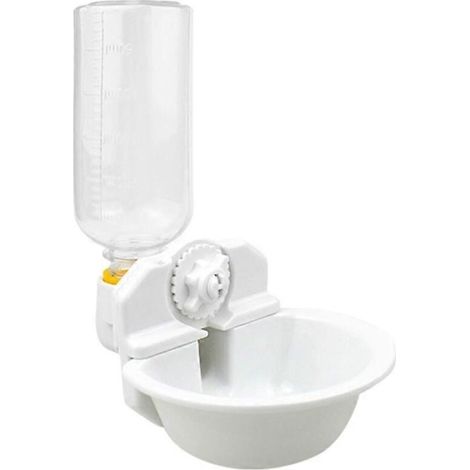 Kaninchen-Trinkflasche 8,5oz 17oz, automatischer Hänge-Wasserspender, auslaufsicher, weiß, Größe S – ideal für Nagetiere, auslaufsicher, praktisch für Käfige. (1/4)
