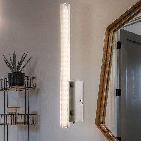 LED Wandleuchte Wandlampe Wandspot Rohr-Design Touchdimmer H 42 cm Wohnzimmer Schlafzimmer