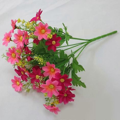 Guirlande de fleurs artificielles en plastique, idéale pour la décoration intérieure, le jardin ou un mariage.rose (1/5)