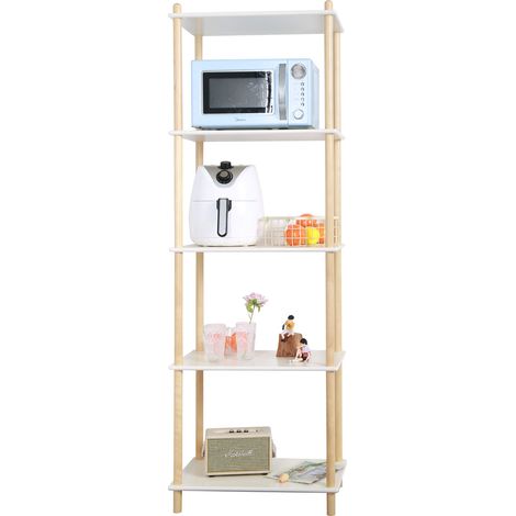 FURNITURE HMD Display Shelves 5 Tier Shelf Unit Bookshelf Organizer Storage Unit