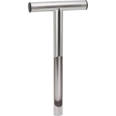 Tragbare Bodenprobenahmesonde aus Edelstahl 304 mit T-Griff, Bodenprobenahmewerkzeug für Landwirtschaft, Garten und Rasen, 30 cm (12 Zoll)